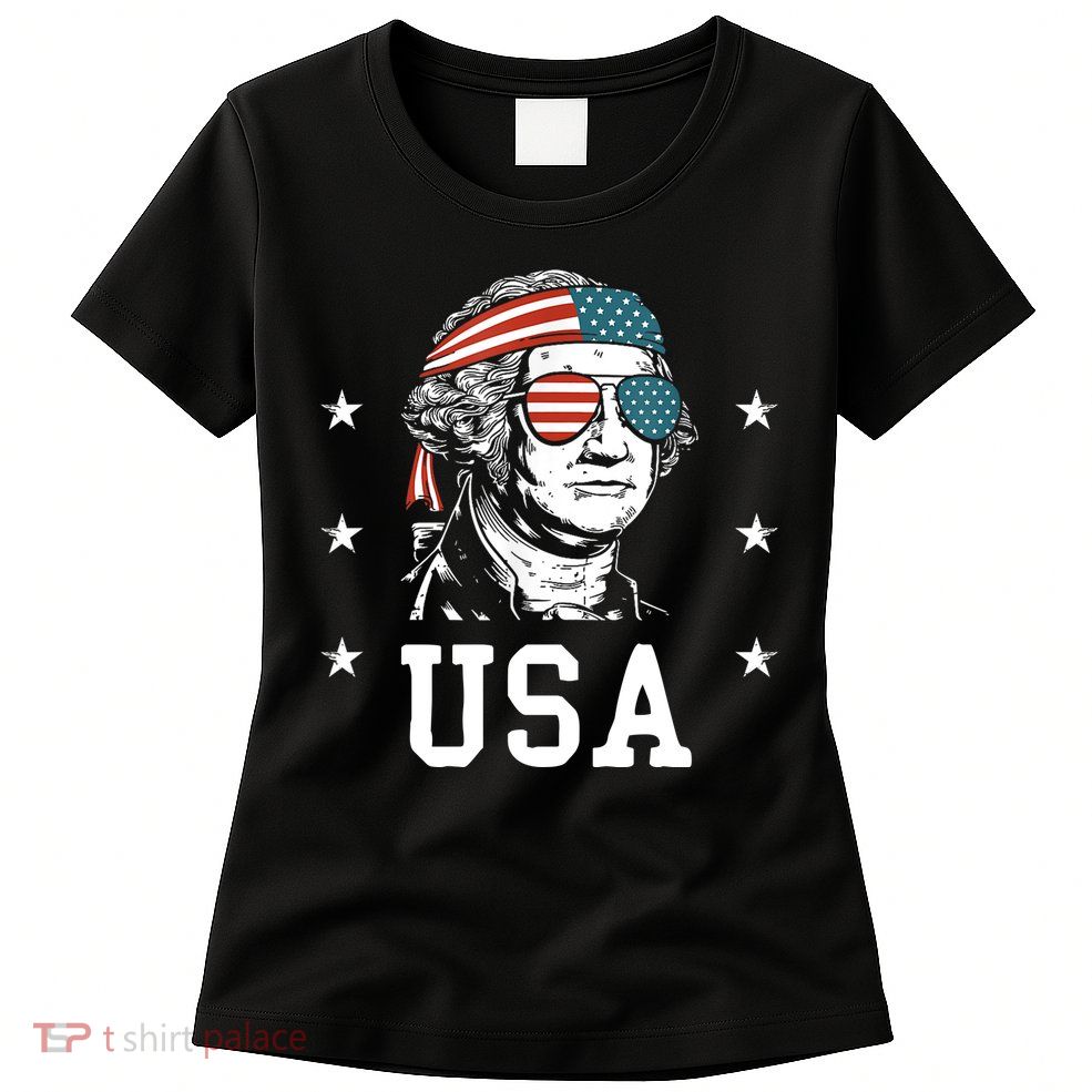 USA Gift Women Men Kids Patriotic American Flag July 4th Womens T-Shirt