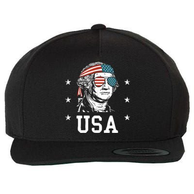 USA Gift Women Men Kids Patriotic American Flag July 4th Wool Snapback Cap