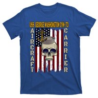 Uss George Washington Cvngift73 Veterans Day Dad Son Gift T-Shirt