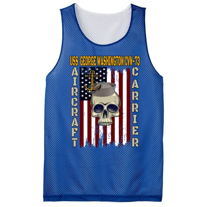 Uss George Washington Cvngift73 Veterans Day Dad Son Gift Mesh Reversible Basketball Jersey Tank