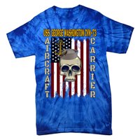 Uss George Washington Cvngift73 Veterans Day Dad Son Gift Tie-Dye T-Shirt