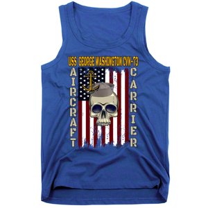 Uss George Washington Cvngift73 Veterans Day Dad Son Gift Tank Top