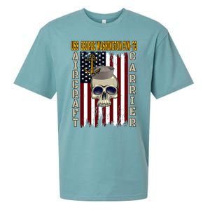 Uss George Washington Cvngift73 Veterans Day Dad Son Gift Sueded Cloud Jersey T-Shirt