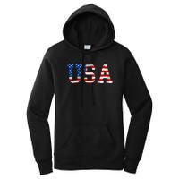 USA Gift Women Men Kids Patriotic American Flag July 4th Women's Pullover Hoodie