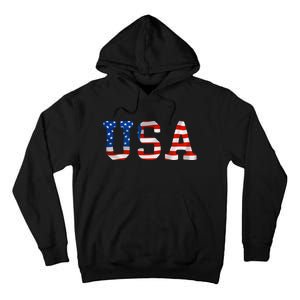 USA Gift Women Men Kids Patriotic American Flag July 4th Tall Hoodie