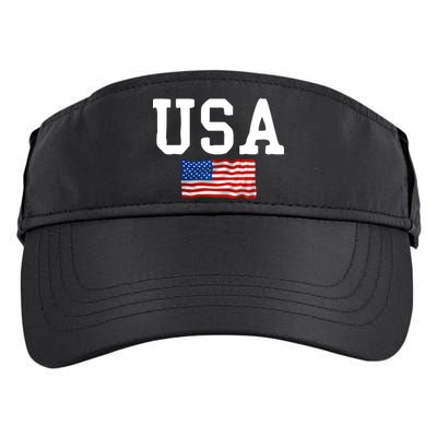 USA Gift Women Men Kids Patriotic American Flag July 4th Adult Drive Performance Visor