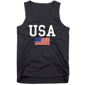 USA Gift Women Men Kids Patriotic American Flag July 4th Tank Top