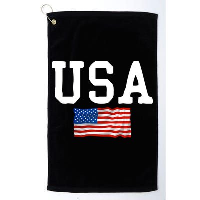 USA Gift Women Men Kids Patriotic American Flag July 4th Golf Towel