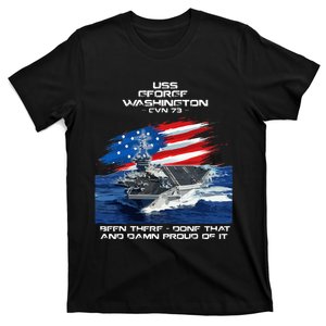 Uss George Washington Cvn 73 Aircraft Carrier Veteran Xmas T-Shirt