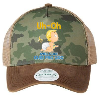Uh-Oh Smells Like Quid Pro Quo Legacy Tie Dye Trucker Hat