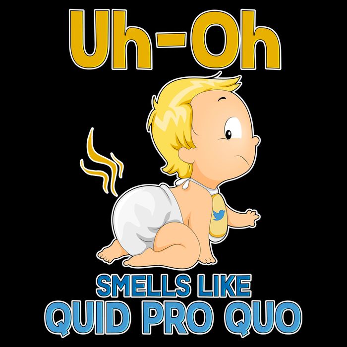 Uh-Oh Smells Like Quid Pro Quo Flexfit Unipanel Trucker Cap