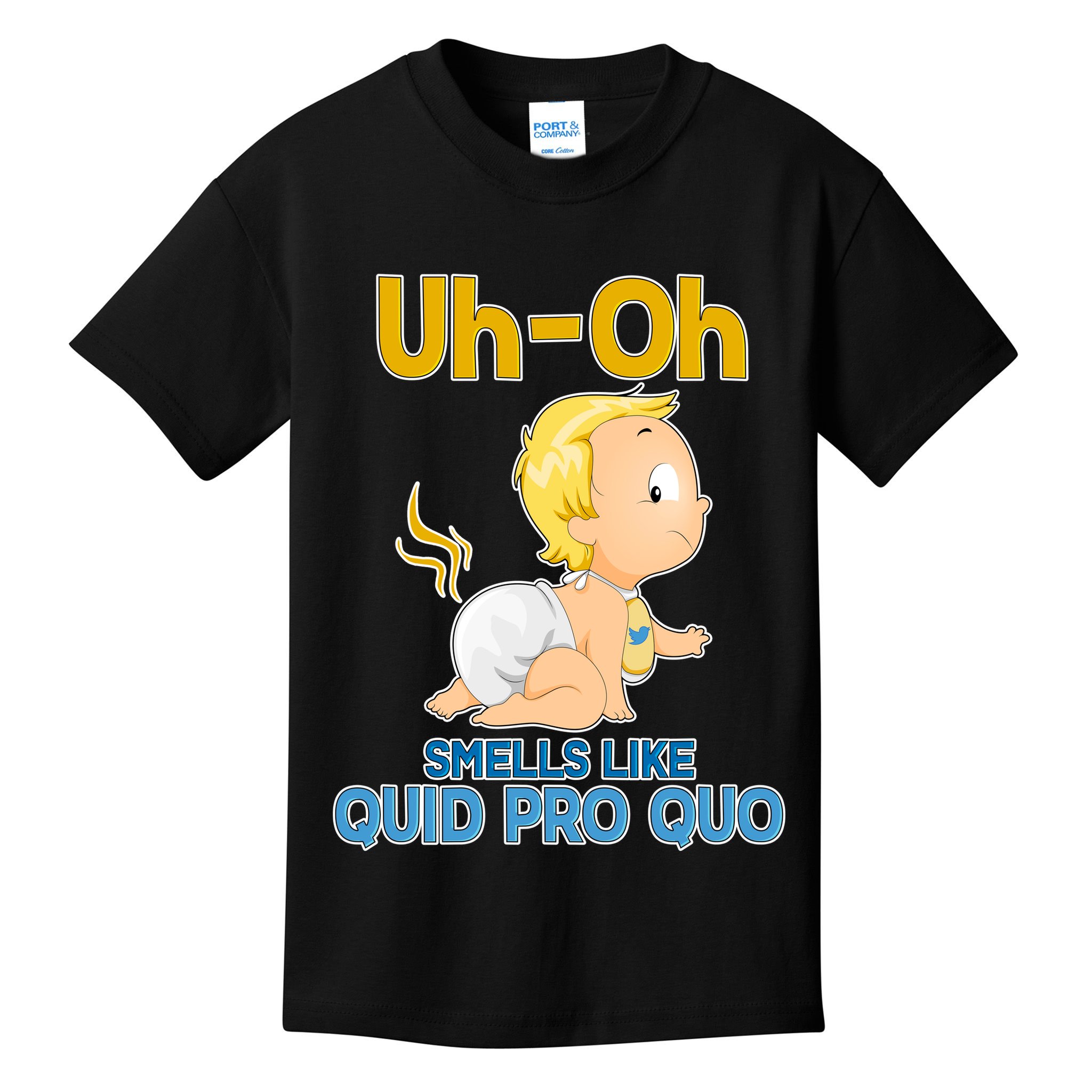 Uh-Oh Smells Like Quid Pro Quo Kids T-Shirt