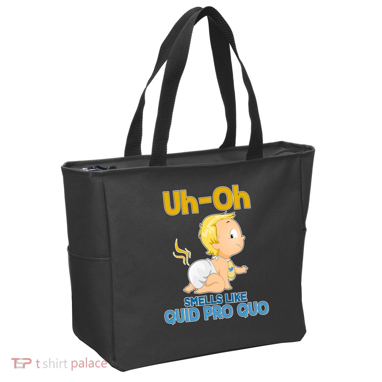 Uh-Oh Smells Like Quid Pro Quo Zip Tote Bag