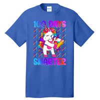 Unicorn Happy 100 Days Of School Smarter Brighter Tie Dye Meaningful Gift Tall T-Shirt