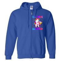 Unicorn Happy 100 Days Of School Smarter Brighter Tie Dye Meaningful Gift Full Zip Hoodie