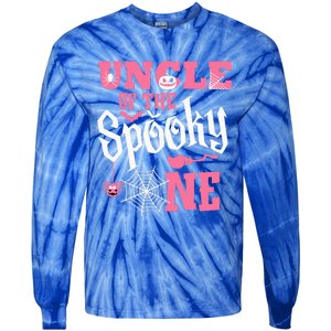 Uncle Halloween 1st Birthday Matching Family Spooky One Tie-Dye Long Sleeve Shirt