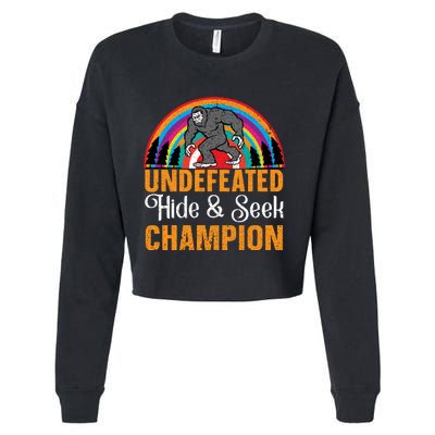 Undefeated Hide And Seek Champion Cropped Pullover Crew