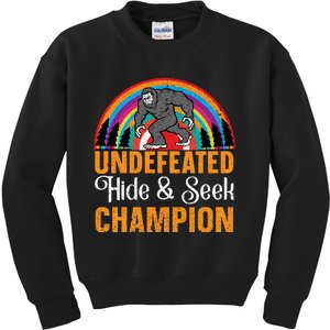 Undefeated Hide And Seek Champion Kids Sweatshirt