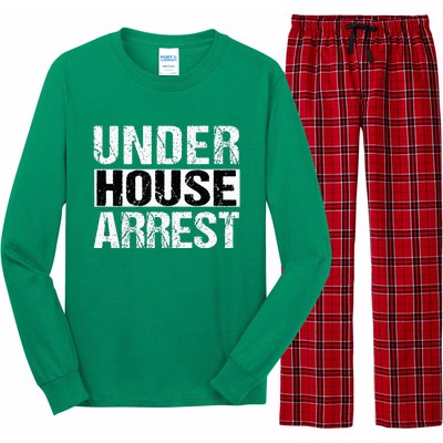 Under House Arrest Bail Jail Parody Long Sleeve Pajama Set