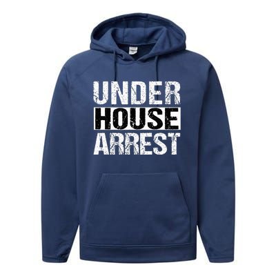 Under House Arrest Bail Jail Parody Performance Fleece Hoodie