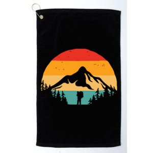 Unplug. Hiking Apparel Hiker Hiking Platinum Collection Golf Towel