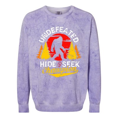 Undefeated Hide And Seek Champion Colorblast Crewneck Sweatshirt