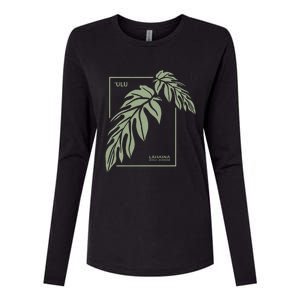 Ulu Hawaiian Breadfruit Womens Cotton Relaxed Long Sleeve T-Shirt