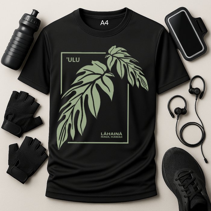 Ulu Hawaiian Breadfruit Cooling Performance Crew T-Shirt