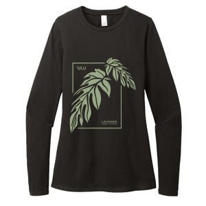 Ulu Hawaiian Breadfruit Womens CVC Long Sleeve Shirt