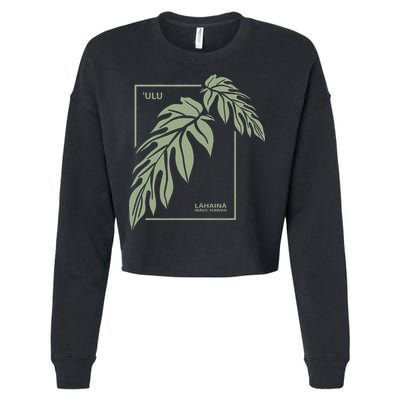 Ulu Hawaiian Breadfruit Cropped Pullover Crew