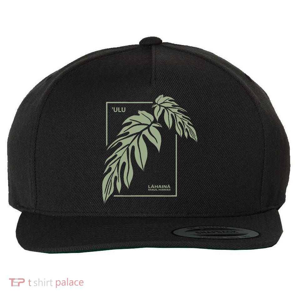 Ulu Hawaiian Breadfruit Wool Snapback Cap