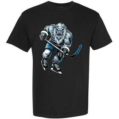 Utah Hockey Born To Play Hockey Gift Garment-Dyed Heavyweight T-Shirt