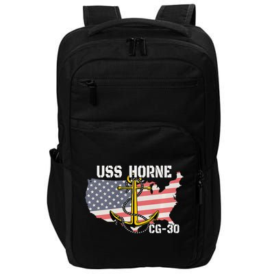 USS Horne CG30 Cruiser Veterans Day Son Father Grandpa Dad Impact Tech Backpack
