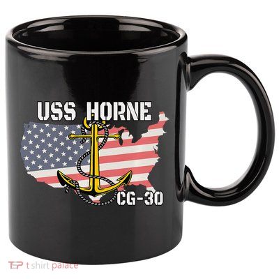 USS Horne CG30 Cruiser Veterans Day Son Father Grandpa Dad 11oz C Handle Ceramic Mug