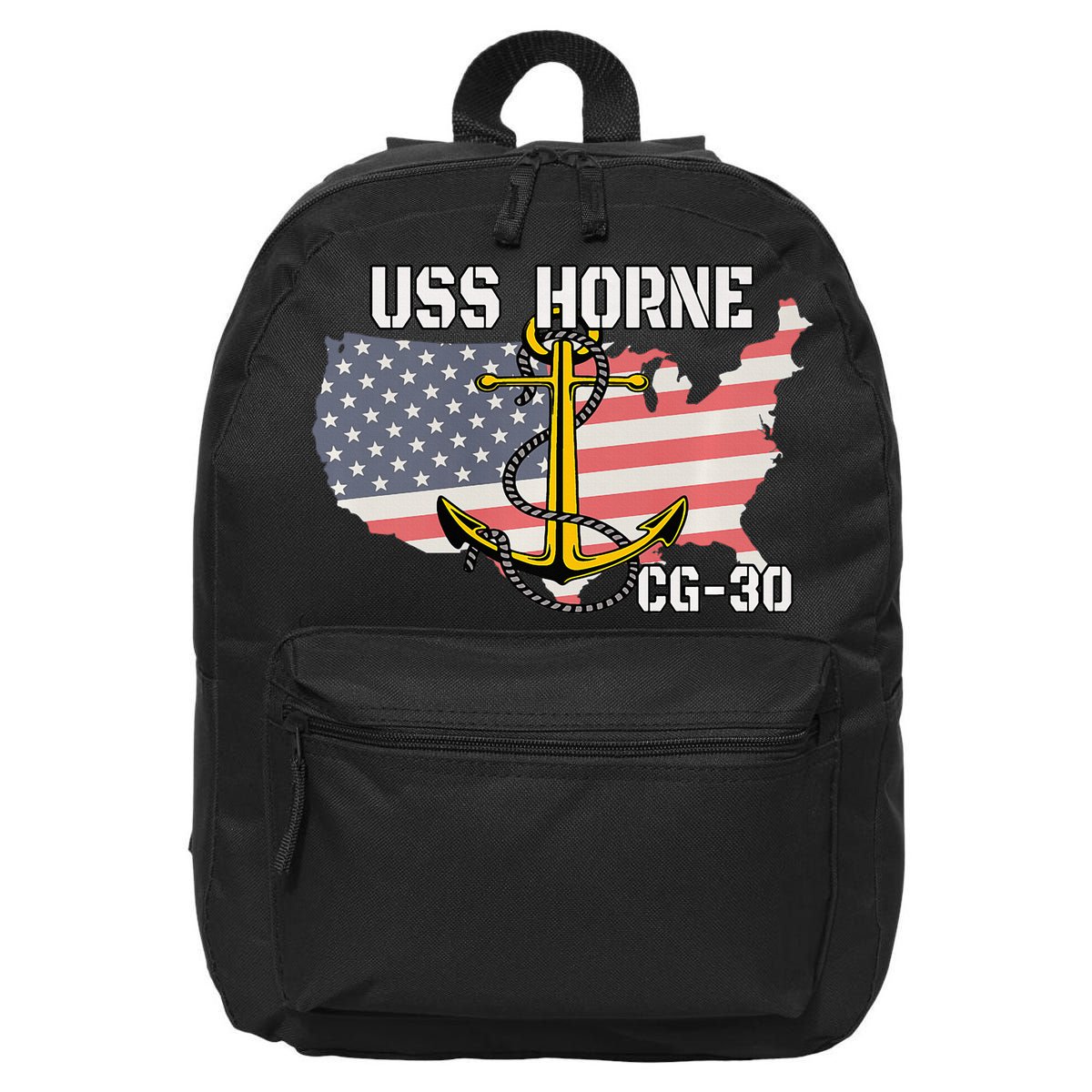 USS Horne CG30 Cruiser Veterans Day Son Father Grandpa Dad 16 in Basic Backpack