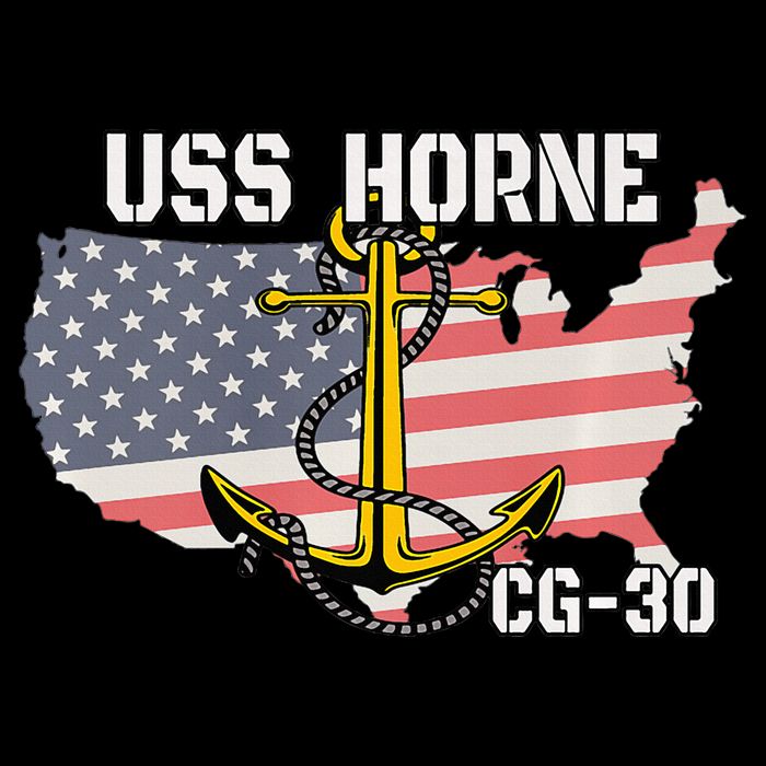 USS Horne CG30 Cruiser Veterans Day Son Father Grandpa Dad 16 in Basic Backpack
