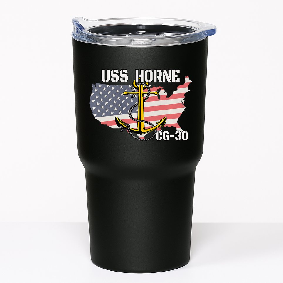 USS Horne CG30 Cruiser Veterans Day Son Father Grandpa Dad Tumbler