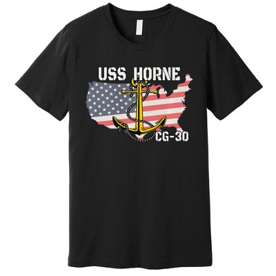 USS Horne CG30 Cruiser Veterans Day Son Father Grandpa Dad Premium T-Shirt