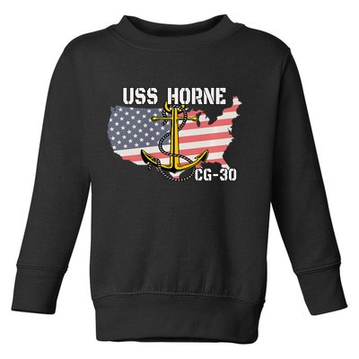 USS Horne CG30 Cruiser Veterans Day Son Father Grandpa Dad Toddler Sweatshirt