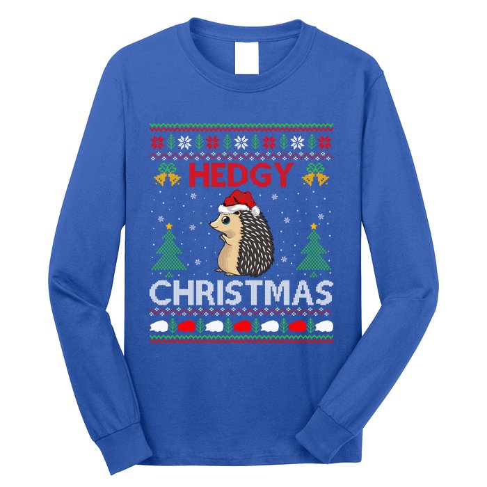 Ugly Hedgehog Christmas Hedgy Christmas Hedgehog Gift Long Sleeve Shirt