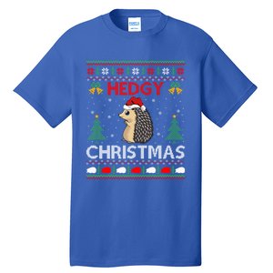 Ugly Hedgehog Christmas Hedgy Christmas Hedgehog Gift Tall T-Shirt