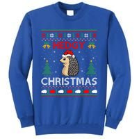 Ugly Hedgehog Christmas Hedgy Christmas Hedgehog Gift Tall Sweatshirt