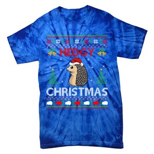 Ugly Hedgehog Christmas Hedgy Christmas Hedgehog Gift Tie-Dye T-Shirt