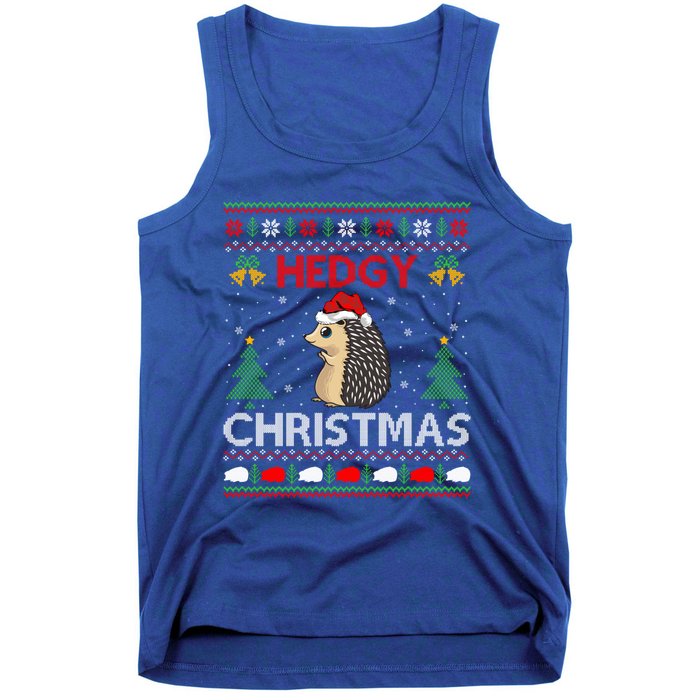 Ugly Hedgehog Christmas Hedgy Christmas Hedgehog Gift Tank Top