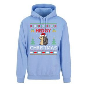 Ugly Hedgehog Christmas Hedgy Christmas Hedgehog Gift Unisex Surf Hoodie