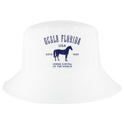 USA Horse Capital Distressed Equestrian Design Cool Comfort Performance Bucket Hat