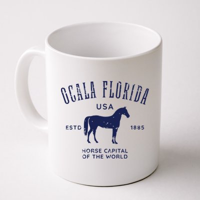 USA Horse Capital Distressed Equestrian Design Mug