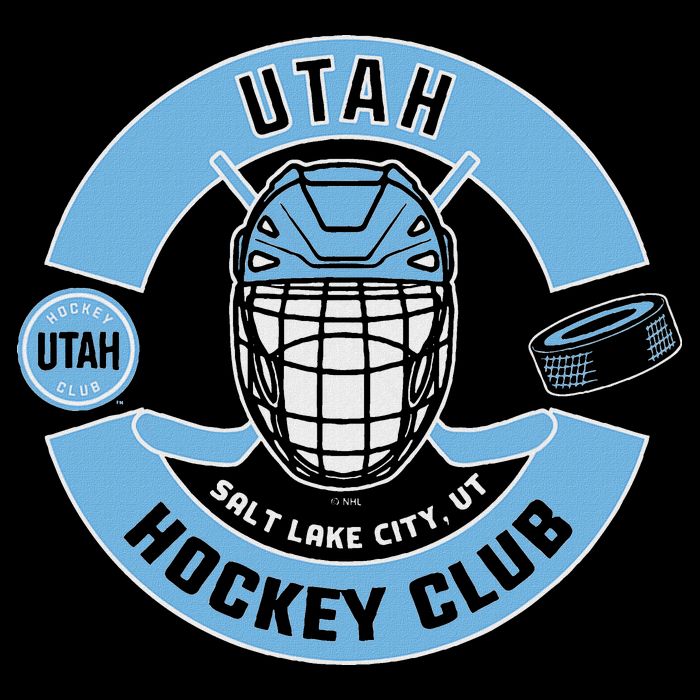 U.T.A.H H.O.C.K.E.Y Club Mask Black Cooling Performance Crew T-Shirt