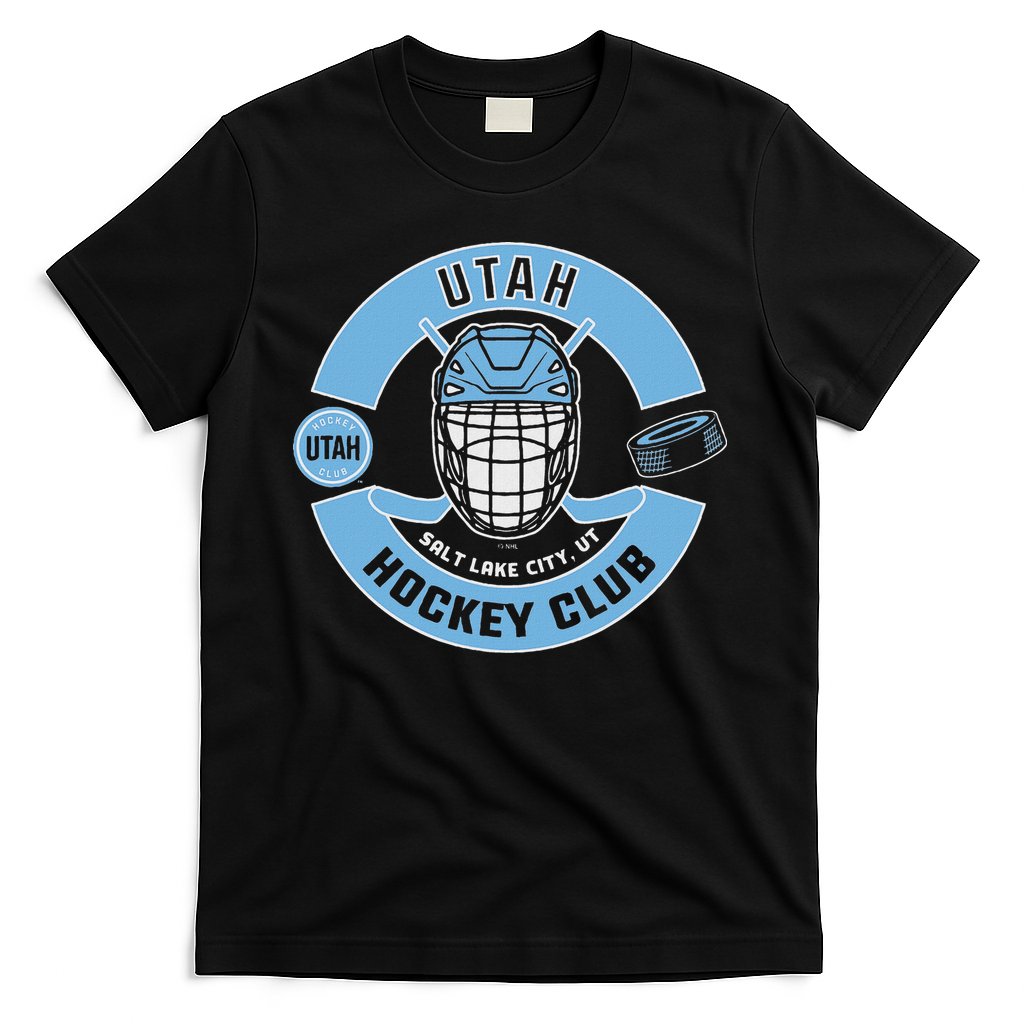 U.T.A.H H.O.C.K.E.Y Club Mask Black T-Shirt