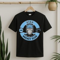 U.T.A.H H.O.C.K.E.Y Club Mask Black T-Shirt